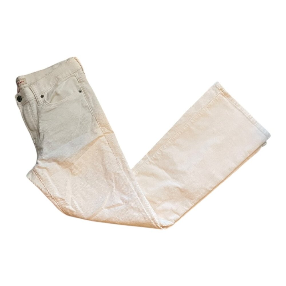 Lucky Brand Sweet Mid‎ Rise Boot Corduroy Pants in Winter White - Women`s 8/29 M